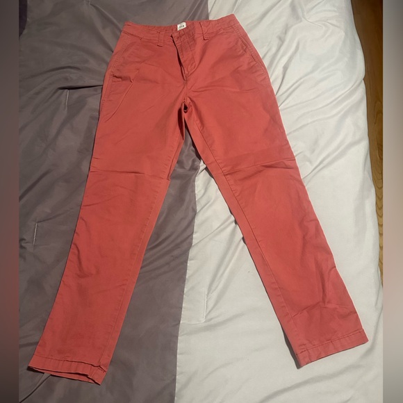 GAP Girlfriend Khaki Pants in Coral - Picture 1 of 5